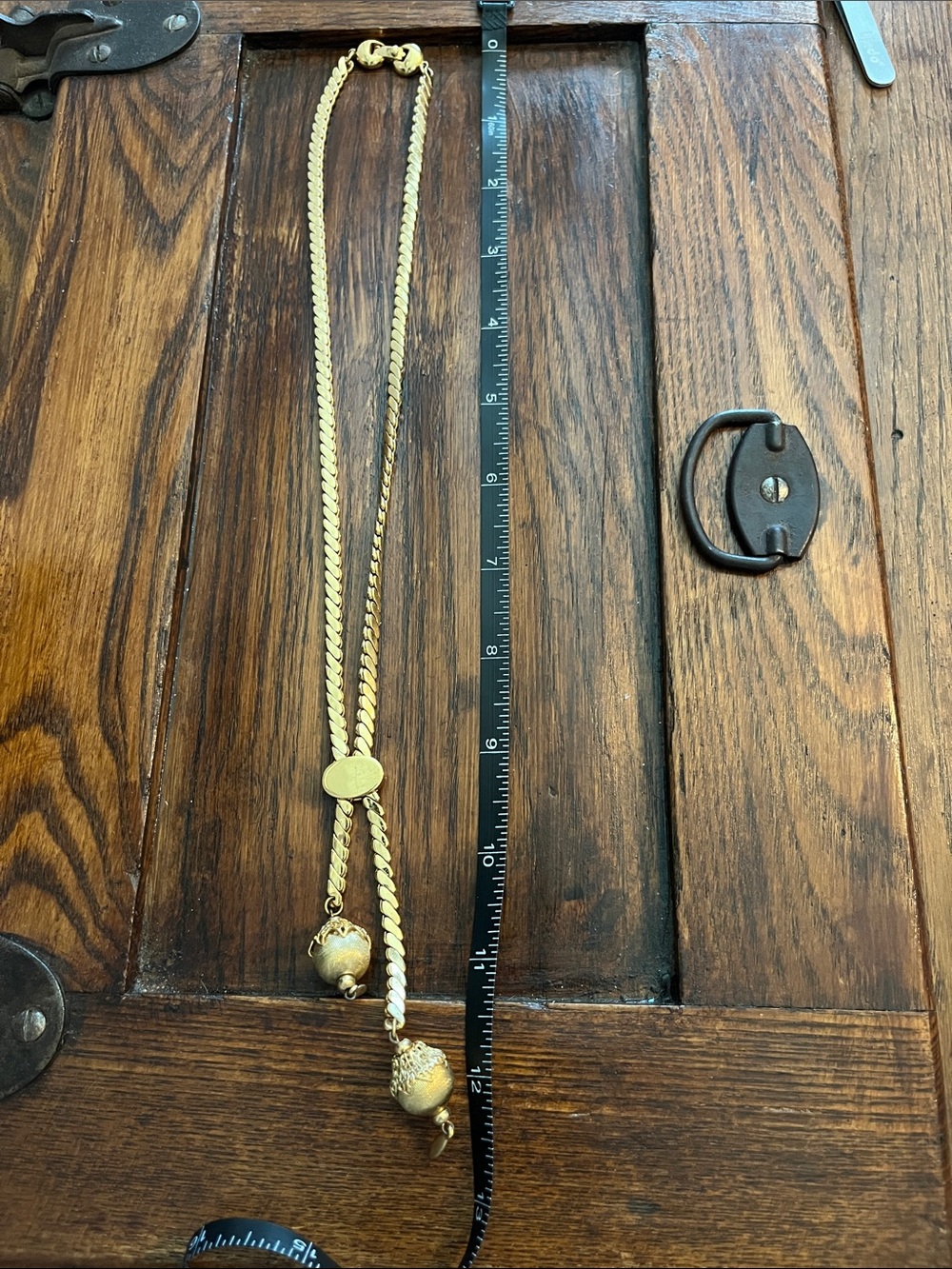 Monet Gold-Tone Lariat Necklace with Tassel Drops - Picture 9 of 14